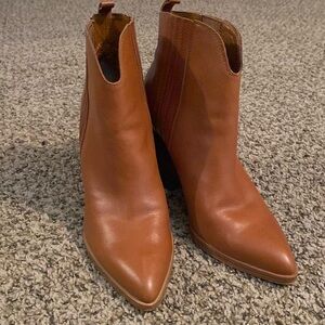 Marc fisher tan booties